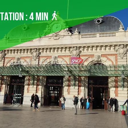 2 Bedroom - Hyper Center - Kitchen - Tramway - Balcony - Air Conditioner - Wifi * Nizza